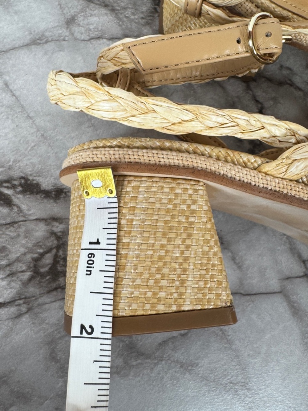 Nine West Emolly Raffia Block Heel Sandals - Picture 12 of 12